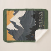 モンタナへの旅行を促進するヴィンテージのポスター。 シェルパブランケット (正面(横))