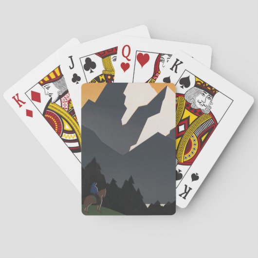 モンタナへの旅行を促進するヴィンテージのポスター。 トランプ (裏面)