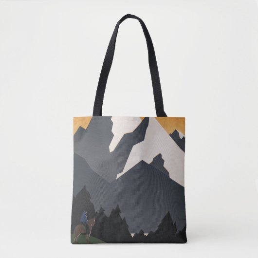 モンタナへの旅行を促進するヴィンテージのポスター。 トートバッグ (正面)