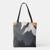 モンタナへの旅行を促進するヴィンテージのポスター。 トートバッグ (裏面)