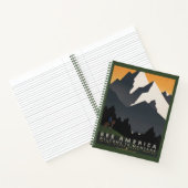 モンタナへの旅行を促進するヴィンテージのポスター。 ノートブック (内部)