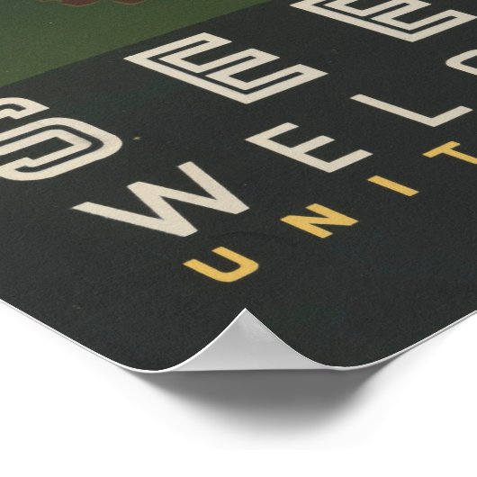 モンタナへの旅行を促進するヴィンテージのポスター。 ポスター (角)