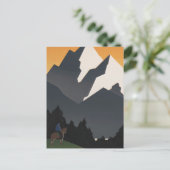 モンタナへの旅行を促進するヴィンテージのポスター。 ポストカード (スタンド正面)