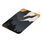 モンタナへの旅行を促進するヴィンテージのポスター。 マグネット (左側)