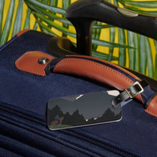 モンタナへの旅行を促進するヴィンテージのポスター。 ラゲッジタグ (正面インサイチュ3)