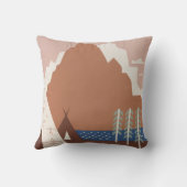 モンタナへの旅行を促進するヴィンテージのポスター。2 クッション (裏面)