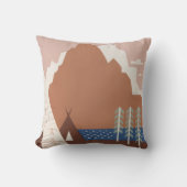 モンタナへの旅行を促進するヴィンテージのポスター。2 クッション (正面)