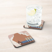 モンタナへの旅行を促進するヴィンテージのポスター。2 コースター (右側)