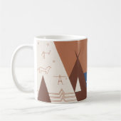 モンタナへの旅行を促進するヴィンテージのポスター。2 コーヒーマグカップ (左)