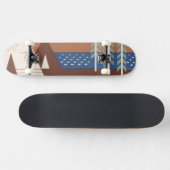 モンタナへの旅行を促進するヴィンテージのポスター。2 スケートボード (横)