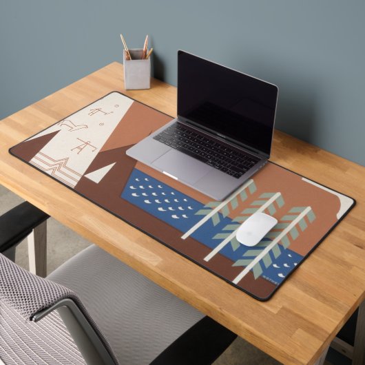 モンタナへの旅行を促進するヴィンテージのポスター。2 デスクマット (オフィス2)