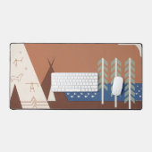 モンタナへの旅行を促進するヴィンテージのポスター。2 デスクマット (キーボード&マウス)