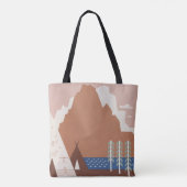 モンタナへの旅行を促進するヴィンテージのポスター。2 トートバッグ (裏面)