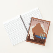 モンタナへの旅行を促進するヴィンテージのポスター。2 ノートブック (内部)