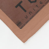 モンタナへの旅行を促進するヴィンテージのポスター。2 フリースブランケット (角)