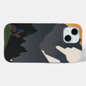 モンタナへの旅行を促進するヴィンテージのポスター。 Case-Mate iPhoneケース (裏面 (横))