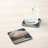 モンタナへの旅行を促進するヴィンテージ旅行ポスター コースター (右側)