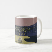 モンタナへの旅行を促進するヴィンテージ旅行ポスター コーヒーマグカップ (正面右)