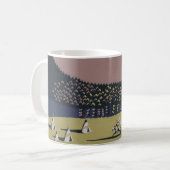 モンタナへの旅行を促進するヴィンテージ旅行ポスター コーヒーマグカップ (正面左)