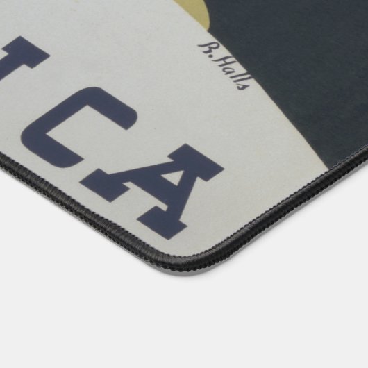 モンタナへの旅行を促進するヴィンテージ旅行ポスター デスクマット (コーナー)