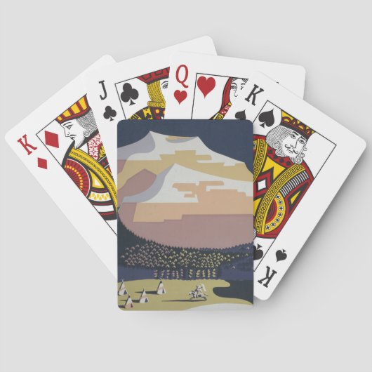 モンタナへの旅行を促進するヴィンテージ旅行ポスター トランプ (裏面)