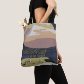 モンタナへの旅行を促進するヴィンテージ旅行ポスター トートバッグ (クローズアップ)