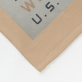 モンタナへの旅行を促進するヴィンテージ旅行ポスター フリースブランケット (角)