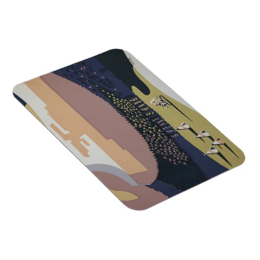 モンタナへの旅行を促進するヴィンテージ旅行ポスター マグネット (右側)