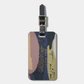 モンタナへの旅行を促進するヴィンテージ旅行ポスター ラゲッジタグ (正面縦)