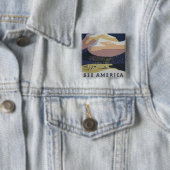 モンタナへの旅行を促進するヴィンテージ旅行ポスター 缶バッジ (インサイチュ)