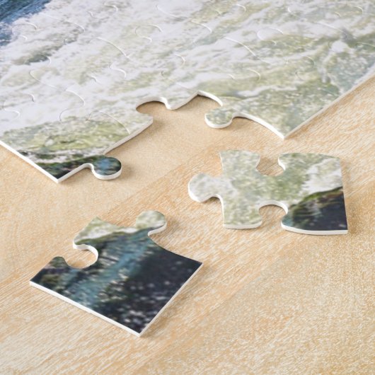 モンタナをラフティング。クリスマスの挨拶 ジグソーパズル (側面)