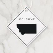 モンタナウェルカムバッグギフト結婚ラベルforウィークエンド フェイバータグ (正面)