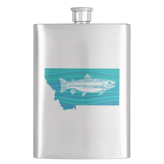 モンタナウェーブ魚釣り フラスク (正面)