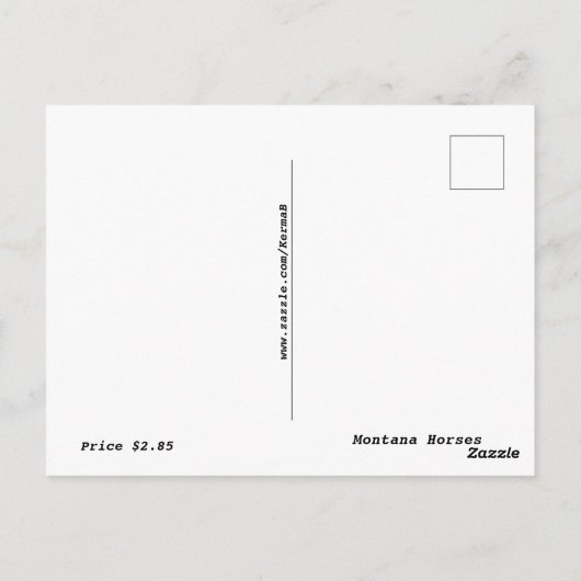 モンタナウズハガキ ポストカード (裏面)