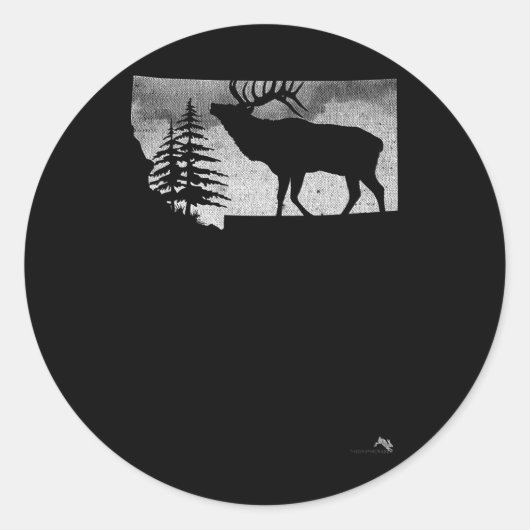 モンタナエルクハンター ラウンドシール (正面)
