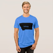 モンタナオンズ州マップ トライブレンドTシャツ (正面全面)