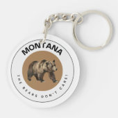 モンタナグリズリーベアーアクリルキーチェーン キーホルダー (裏面)