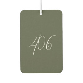 モンタナグリーン（ホワイトエリアコード付き）空気清浄機 カーエアーフレッシュナー