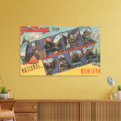 モンタナグレイシャーナショナルパーク キャンバスプリント (インサイチュ (リビング))