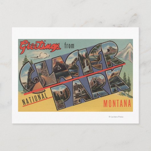 モンタナグレイシャーナショナルパーク ポストカード (正面)