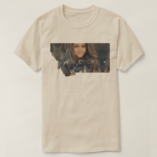 モンタナシェイプTシャツの州 Tシャツ (デザイン正面)