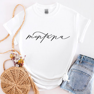 モンタナスクリプト州女子Tシャツ Tシャツ