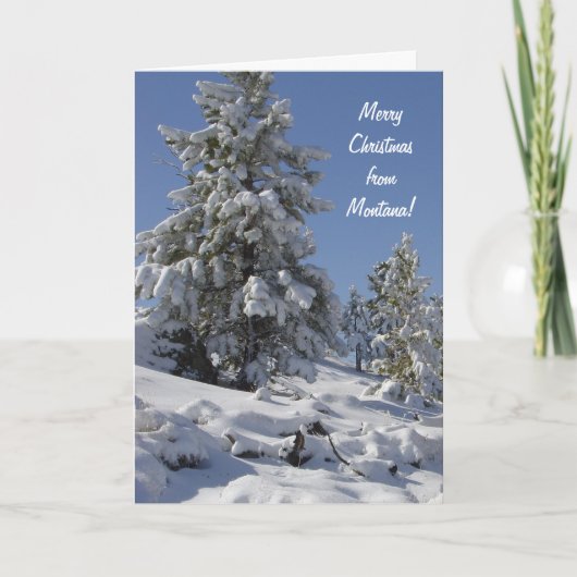 モンタナスノークリスマスカード シーズンカード (正面)