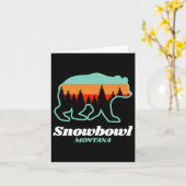 モンタナスノーボウルスキースノーボーディングベア カード (黄色い花)