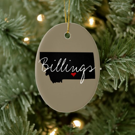 モンタナタウンホーム州 セラミックオーナメント (ツリー)
