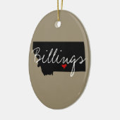 モンタナタウンホーム州 セラミックオーナメント (左)