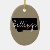 モンタナタウンホーム州 セラミックオーナメント (正面)