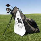 モンタナタオル州 パーソナライズされた ゴルフタオル (グリーン)