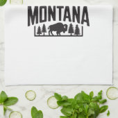モンタナバイソン キッチンタオル (折り畳み)