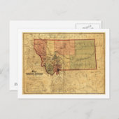 モンタナパノラママップモンタナ ポストカード (正面/裏面)